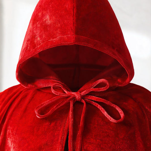Red Hooded Cloak for Cosplay