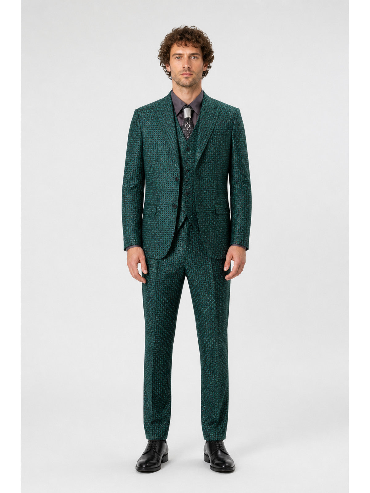 The Riddler Gotham Cosplay Three-Piece Suit main product view