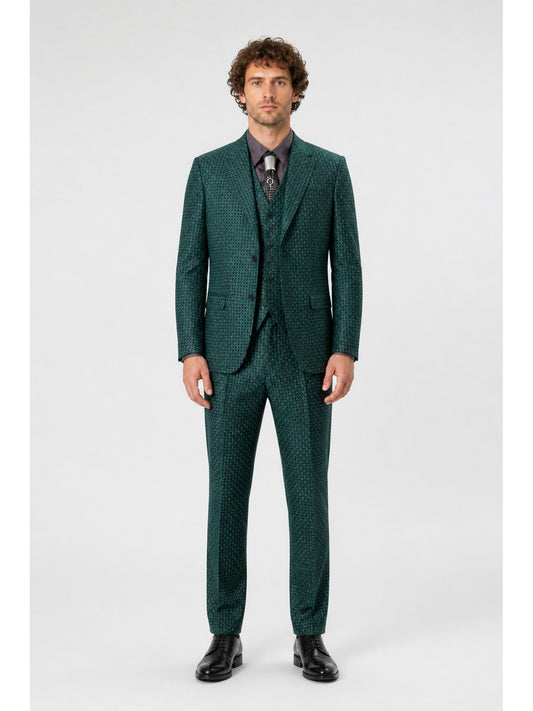 The Riddler Gotham Cosplay Three-Piece Suit main product view