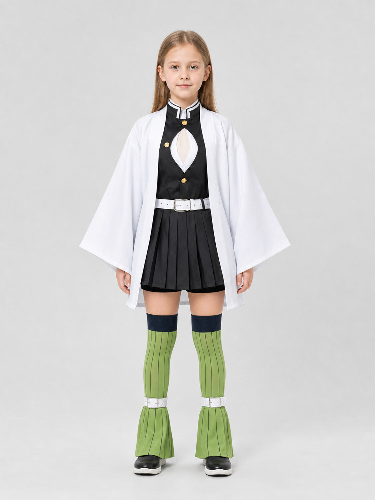 Shinobu Cosplay Costume from Demon Slayer: Kimetsu no Yaiba on-model view