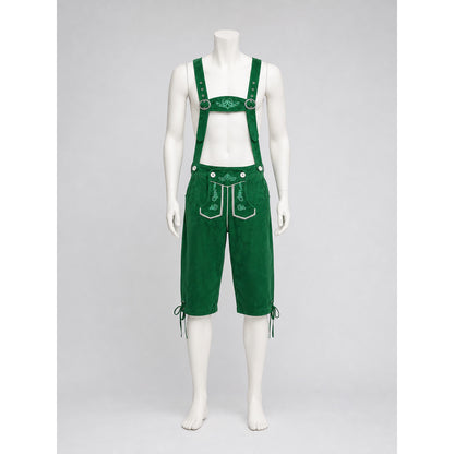 Green Suspender Pants for Oktoberfest