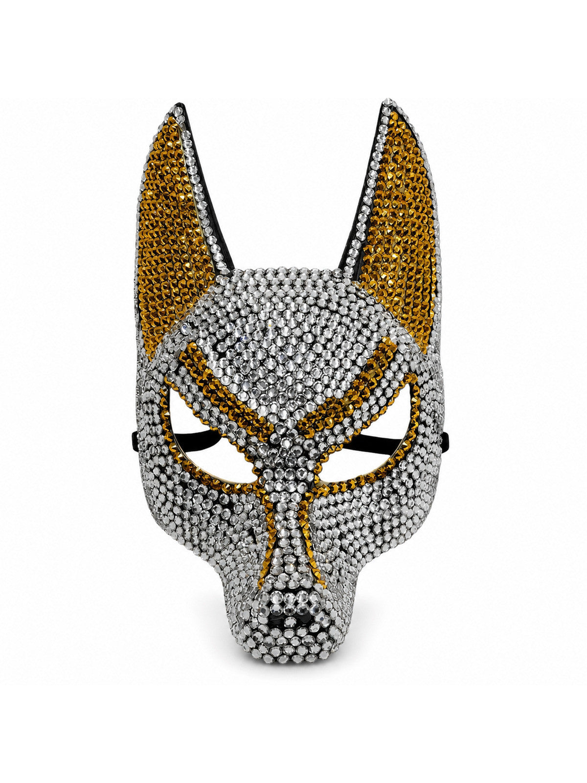 Wolf Head Animal Mask Fashion DIY Handmade Full Rhinestone Mask Unique Party