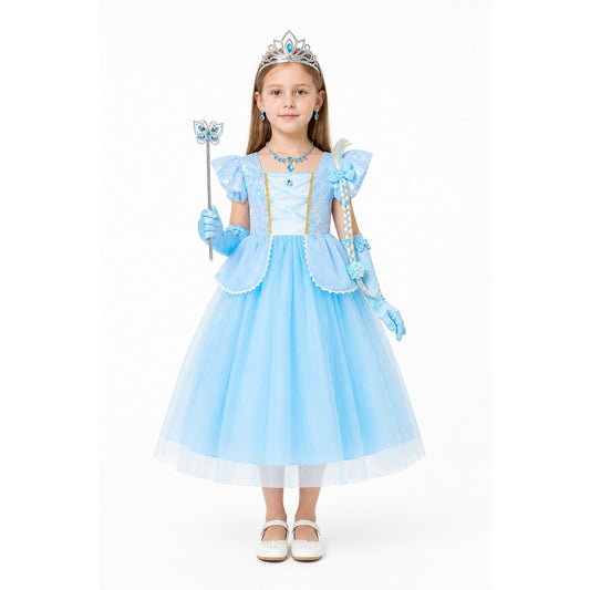 Blue Princess Ball Gown with Accessories main product view
