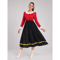 Sailor Cosplay Dress with White Collar