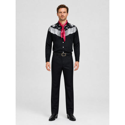 Western-Style Fringe Cosplay Costume on-model view