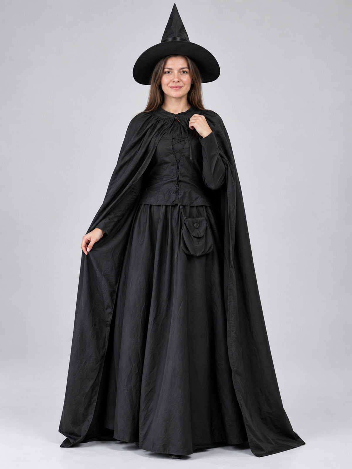 Witch Halloween Costume with Pointed Hat