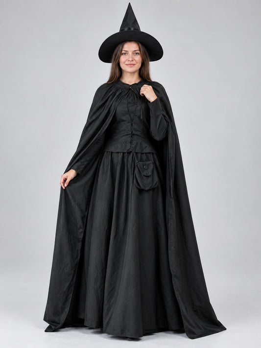 Witch Halloween Costume with Pointed Hat
