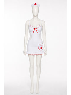 White Medical Costume with Red Trim