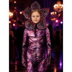 Carnivorous Plant Monster Bodysuit Costume with Headpiece, Long Sleeve Jumpsuit
