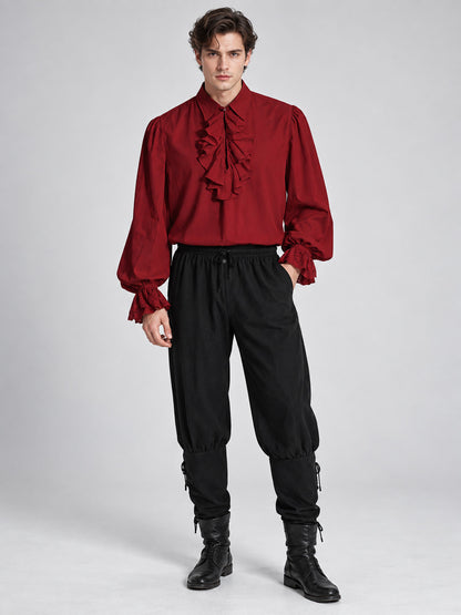 Vampire Costume: Red Shirt, Black Pants