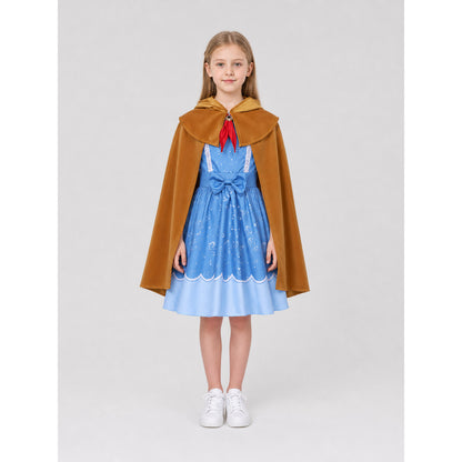 Cosplay Costume with Dress, Cape, and Scarf