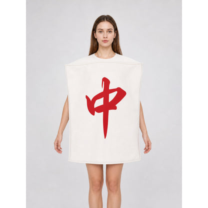 Mahjong Carnival Costume with the Character “中” front view