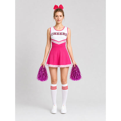 Cheerleading Costume with Bow and Pom-Poms CHEERS
