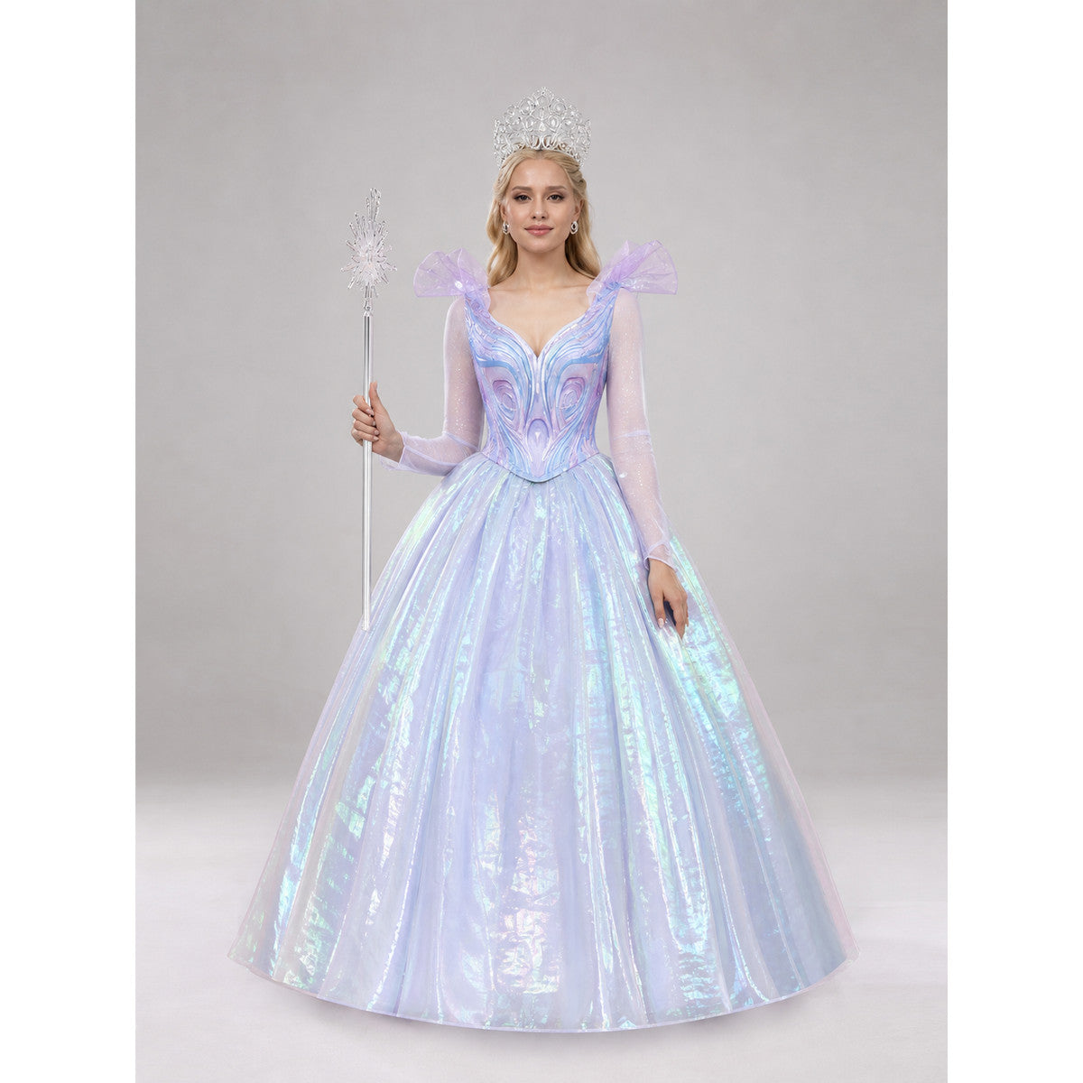 Glinda cosplay dress, purple, with a full skirt