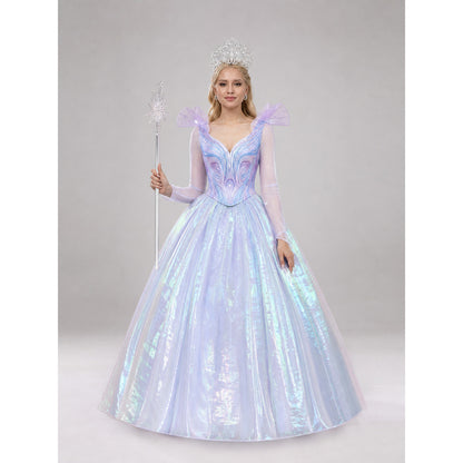 Glinda cosplay dress, purple, with a full skirt