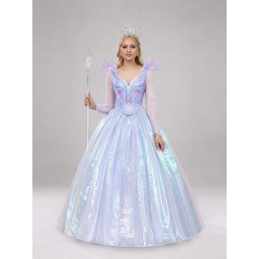 Glinda cosplay dress, purple, with a full skirt