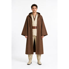Obi-Wan Hooded Costume with Belt for Cosplay