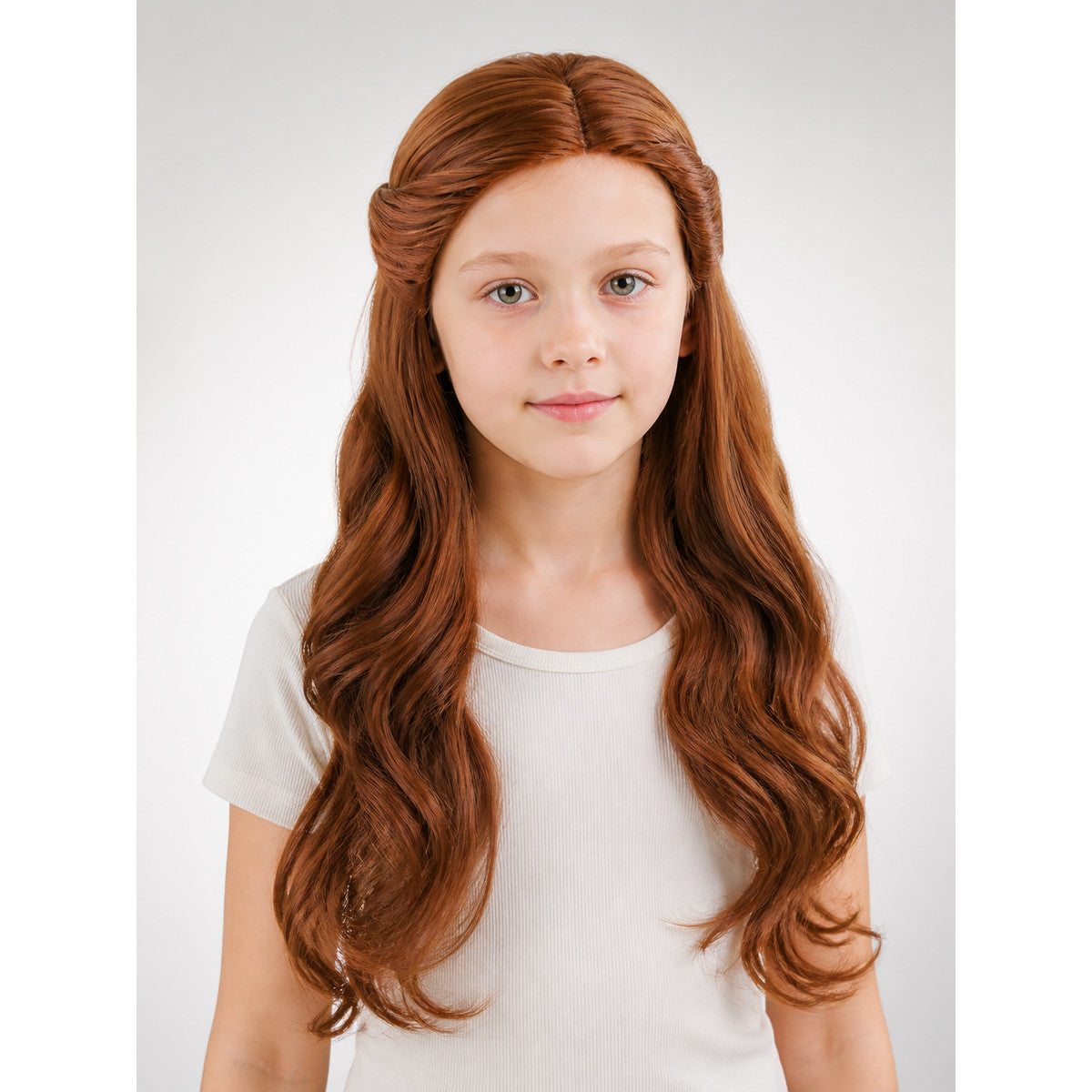 Long Wavy Brown Carnival Wig main product view