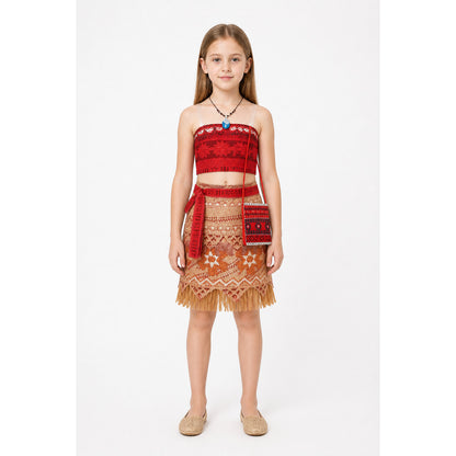 Moana Halloween Costume with Top and Skirt main product view