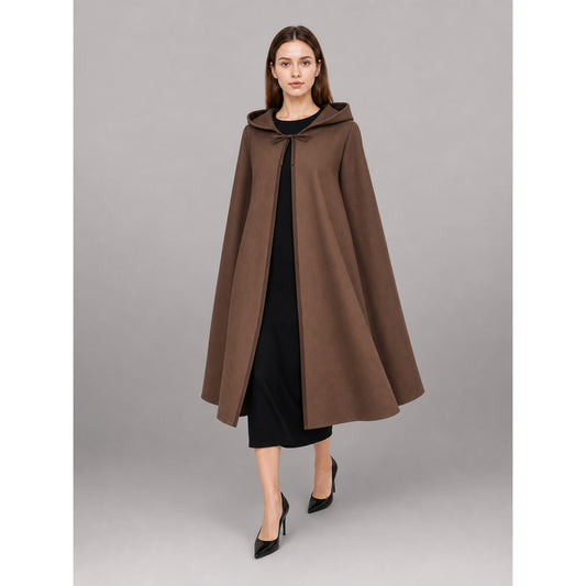 Brown Carnival Cloak with Hood