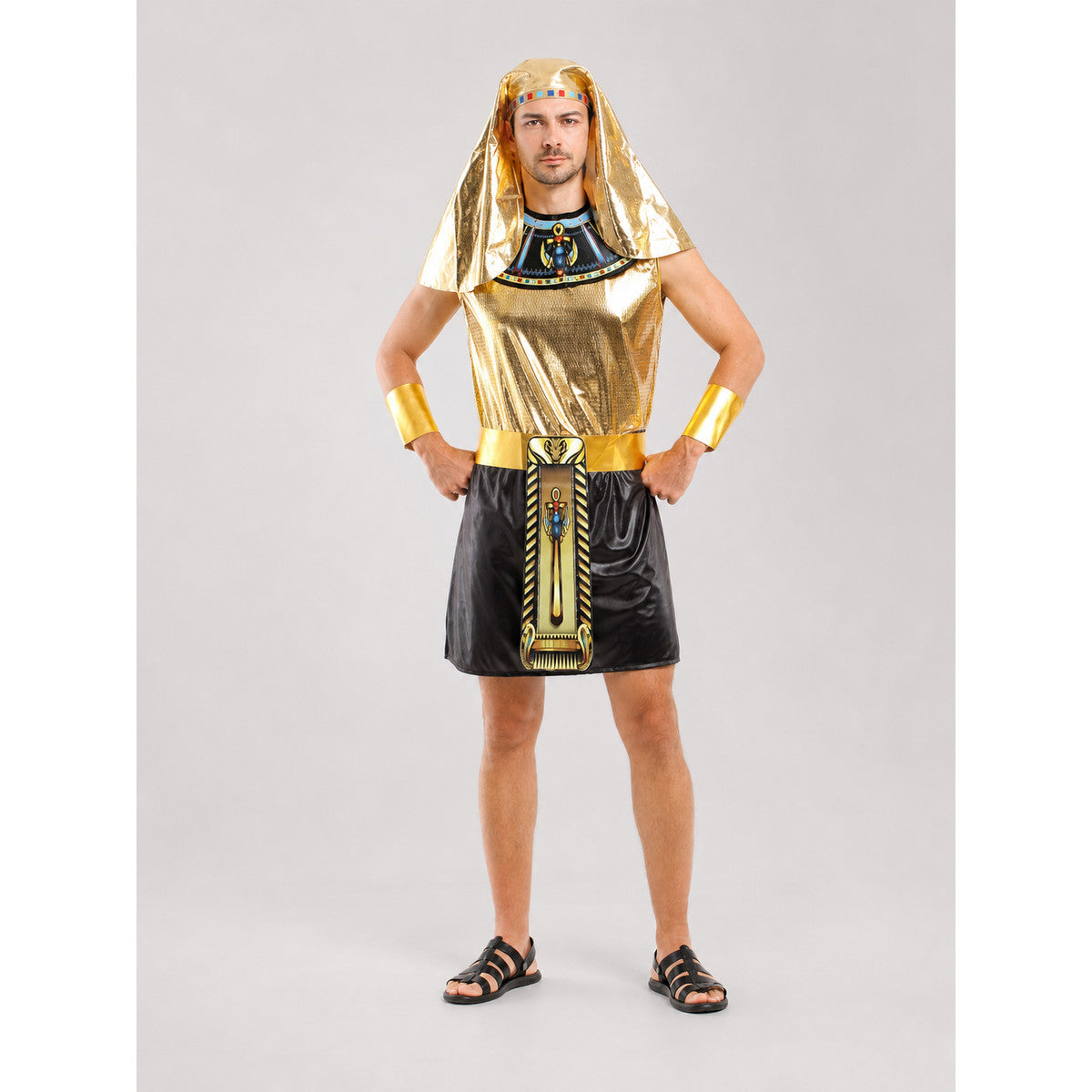 Children's Pharaoh Costume with Collar and Headdress