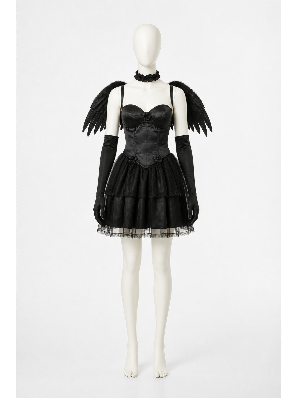 Black Cosplay Dress with a Full Skirt main product view