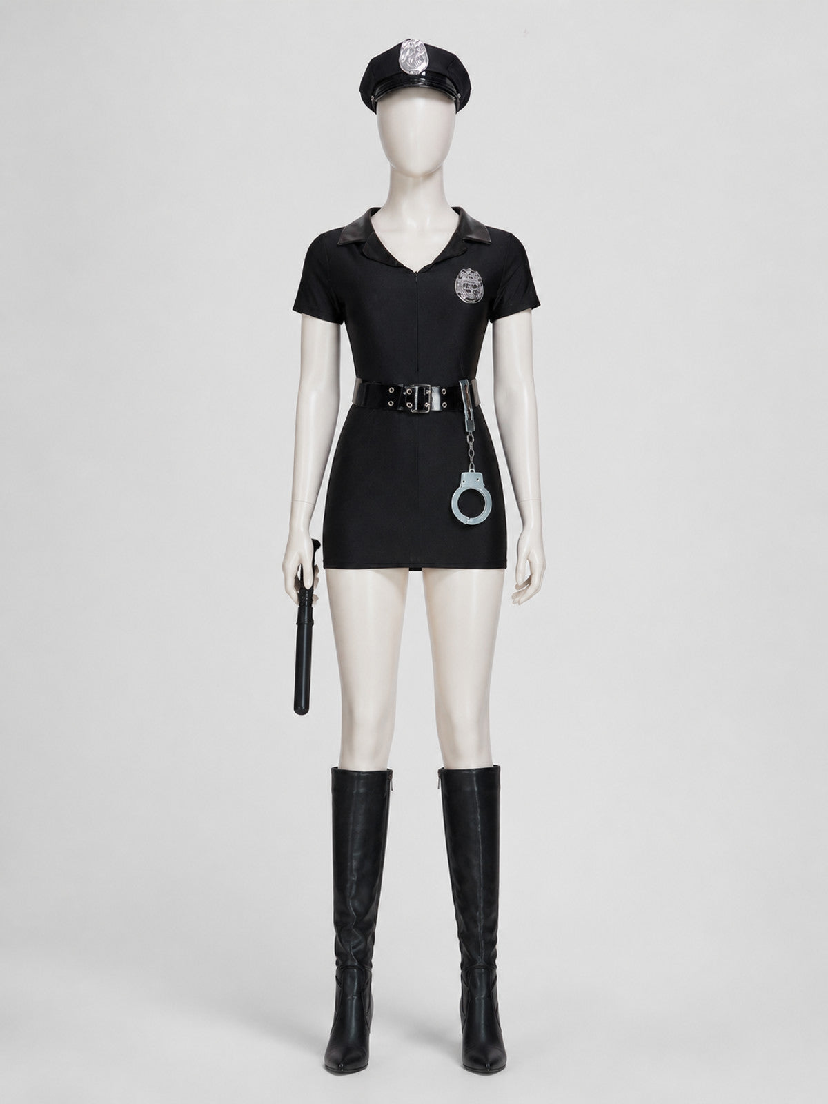 Police Costume for Role-Playing, S-3XL on-model view