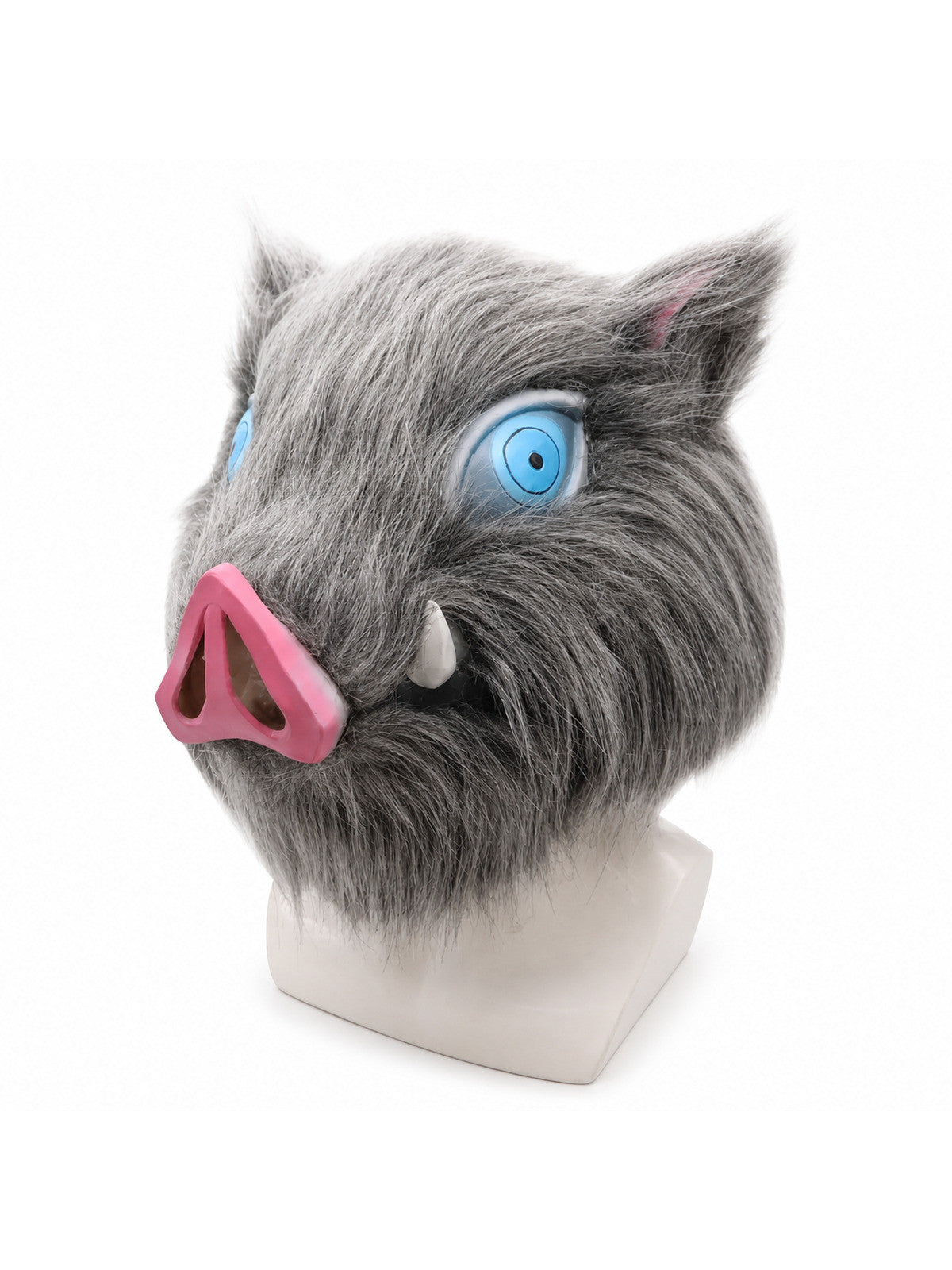 2026 Inosuke Hashibira Mask Helmet Cosplay Hood Hair Pig Mask Headwear Halloween