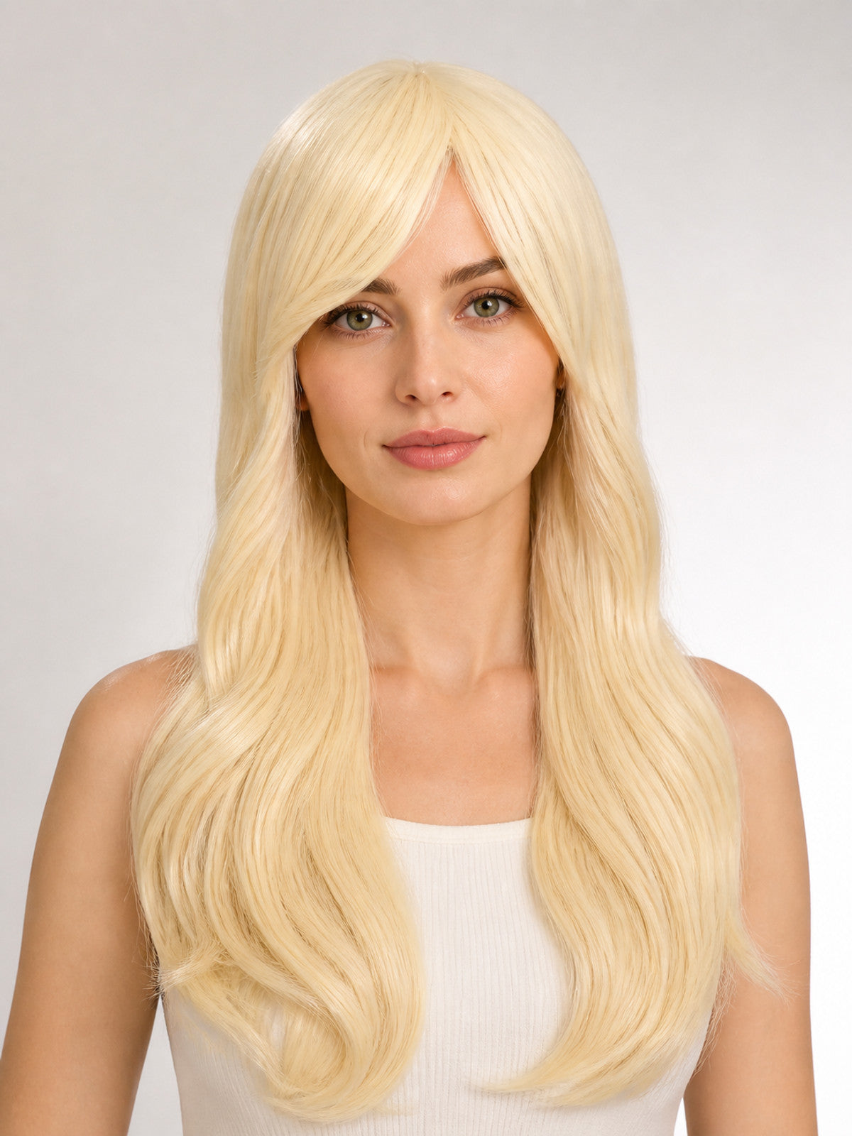 Long Light Golden Wavy Carnival Wig main product view