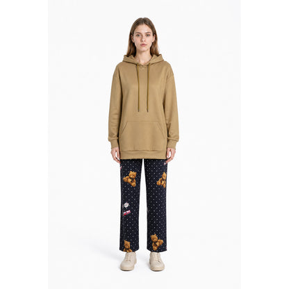 2-Piece Bear-Print Hooded Pajama Set main product view