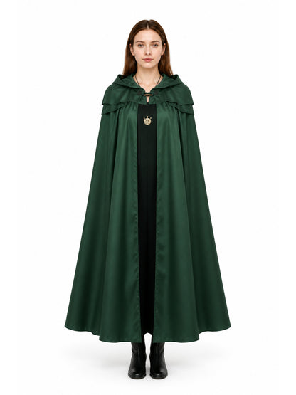 Hooded Cape with Double Closure and Pendant main product view