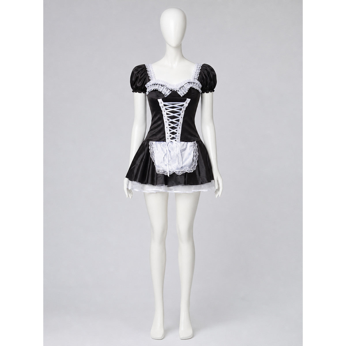 Black-and-White Cosplay Costume for Stage Performances