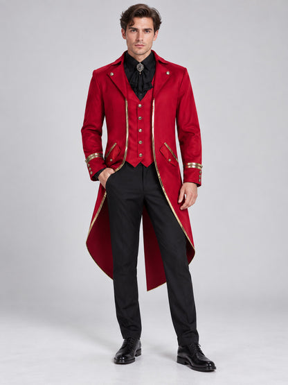 Red Vampire Carnival Costume Tailcoat