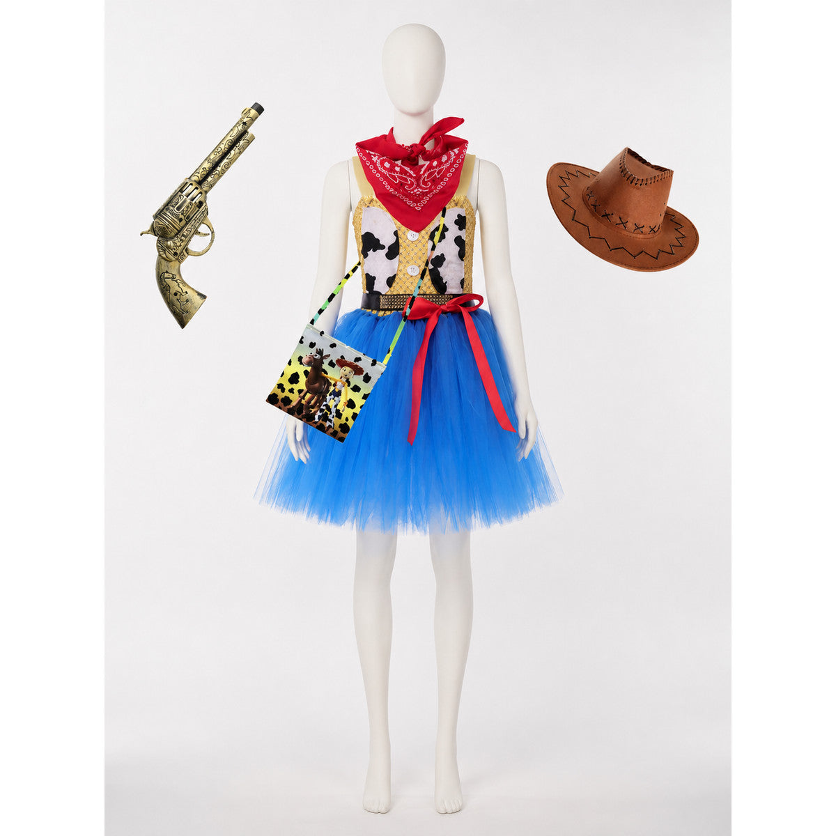Halloween Cowboy Costume with Skirt main product view