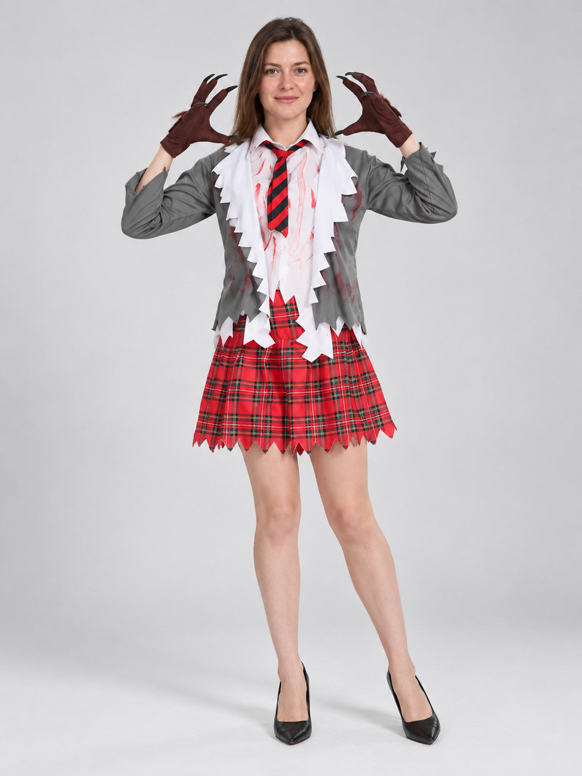 Werewolf Costume with Blouse, Jacket, and Skirt
