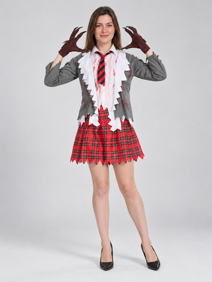 Werewolf Costume with Blouse, Jacket, and Skirt