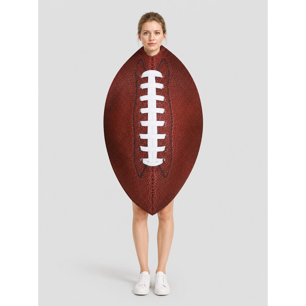 Carnival Soccer Ball Costume with Face Opening on-model view