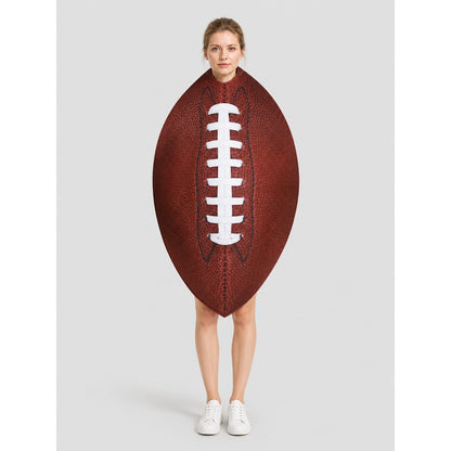 Carnival Soccer Ball Costume with Face Opening on-model view