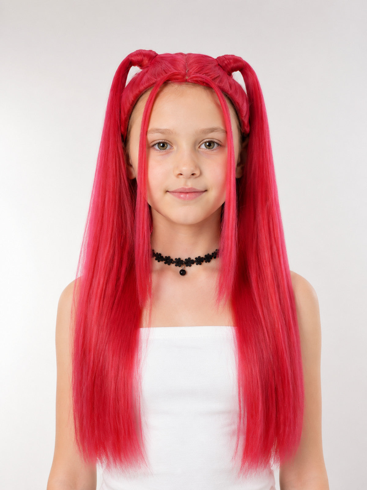 Long Anime Wig with Two High Ponytails for Cosplay