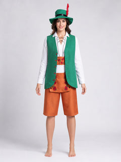 Bavarian-style carnival costume with hat