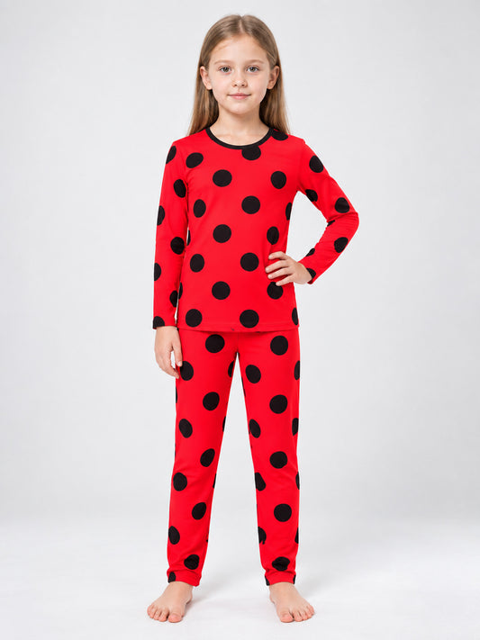 Kids' Polka Dot Carnival Costume Red and Black