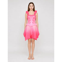 Pink Fairy Cosplay Dress with Full Skirt