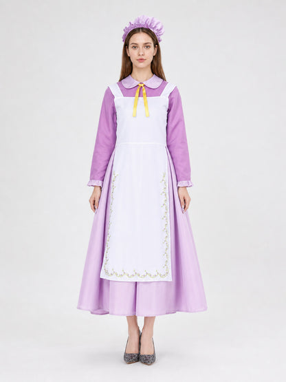“Teapot” cosplay costume designed in a fairy-tale stage style. The design is on-model view