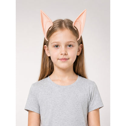 Pink Carnival Headband with Pointed Ears for Halloween main product view