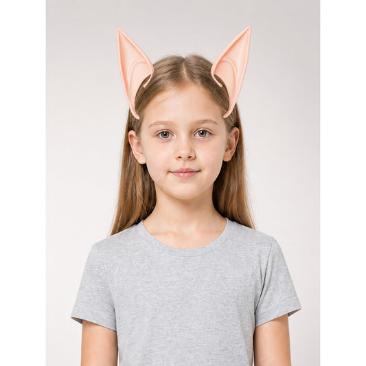 Pink Carnival Headband with Pointed Ears for Halloween main product view