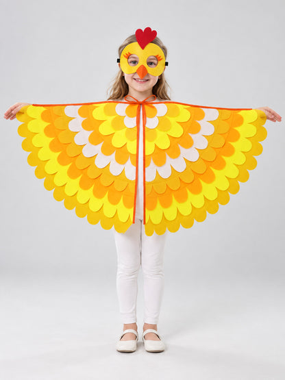 Chicken Carnival Costume with Cape and Mask
