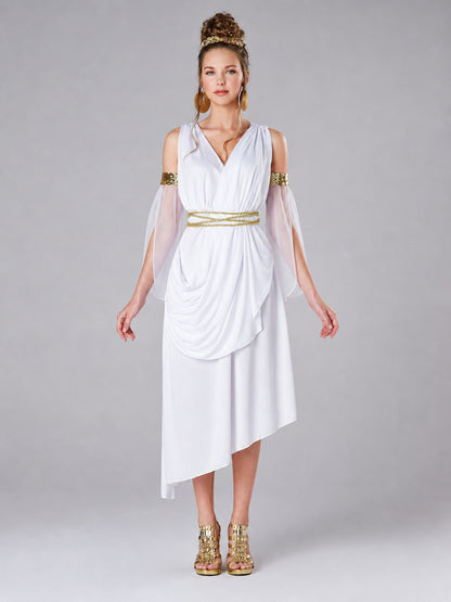 Historical Costume in an Ancient Style with Gold Decor