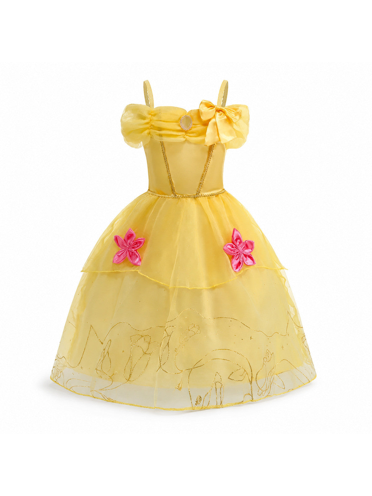 2026 Girl Princess Dress Costume Princess Cosplay Halloween Carnival Party