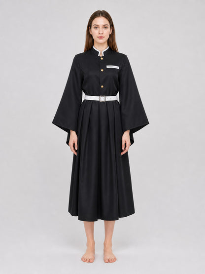 Anime-Inspired Cosplay Costume with Wide Sleeves on-model view