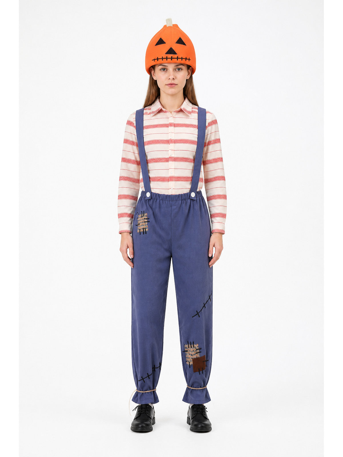 Scarecrow Costume with Pumpkin Headpiece main product view